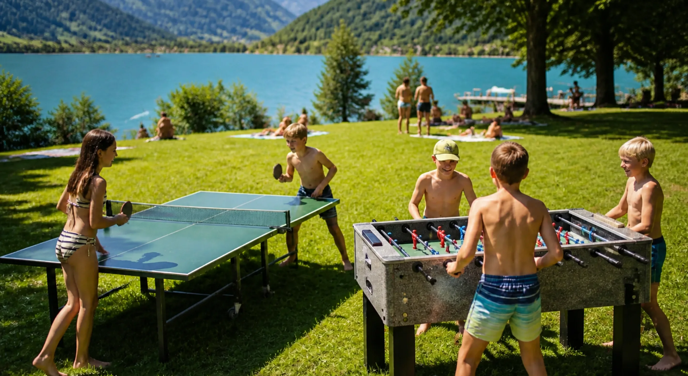 Tischtennis und Tischfussball